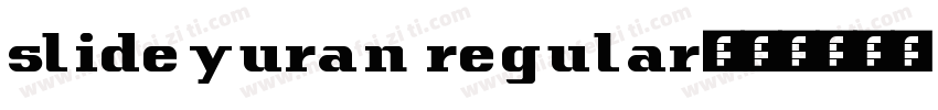 slideyuran regular字体转换
